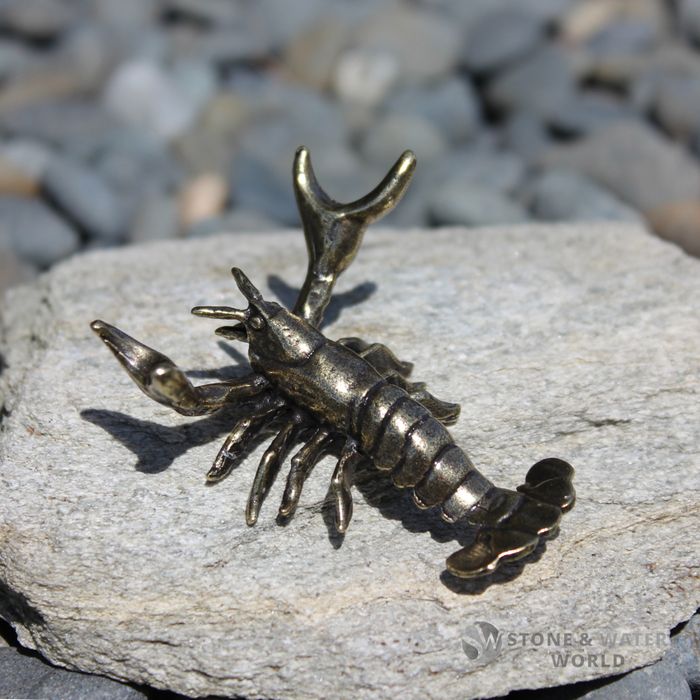 Small Brass Lobster
