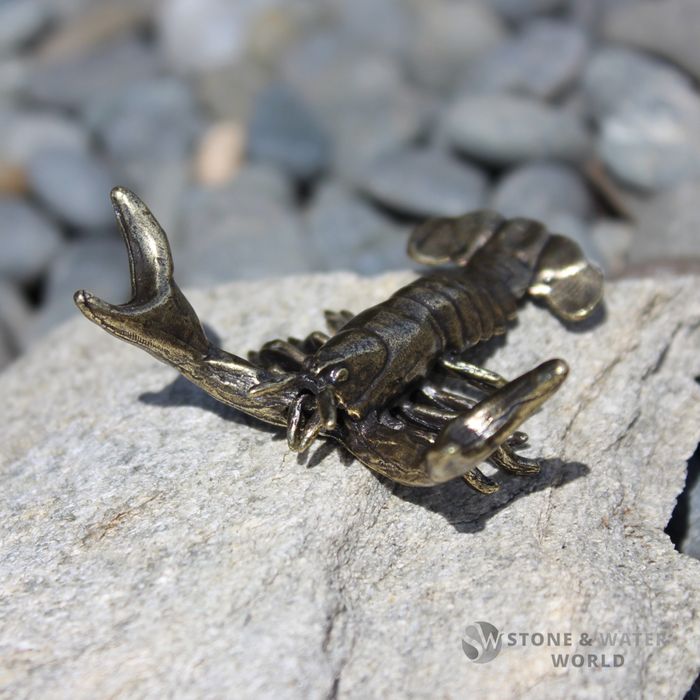 Small Brass Lobster