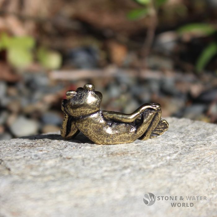 Small Brass Frog