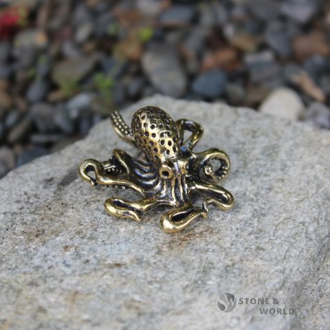 Small Brass Octopus