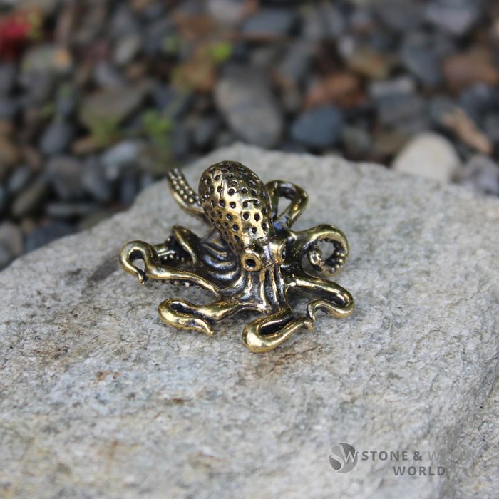 Small Brass Octopus