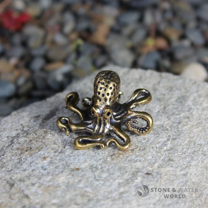 Small Brass Octopus