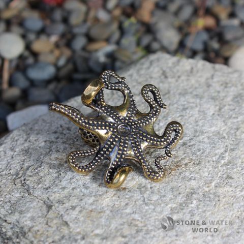Small Brass Octopus