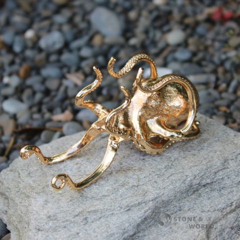 Large Brass Octopus