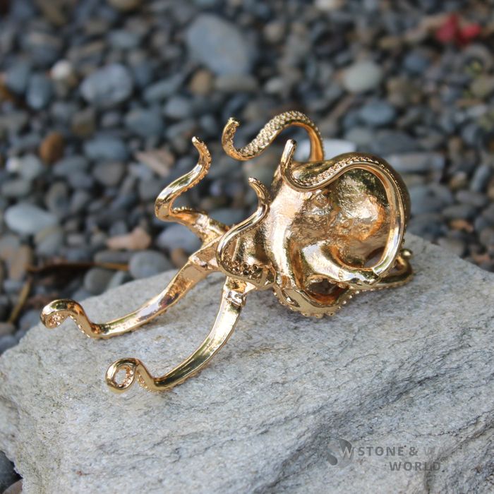 Large Brass Octopus