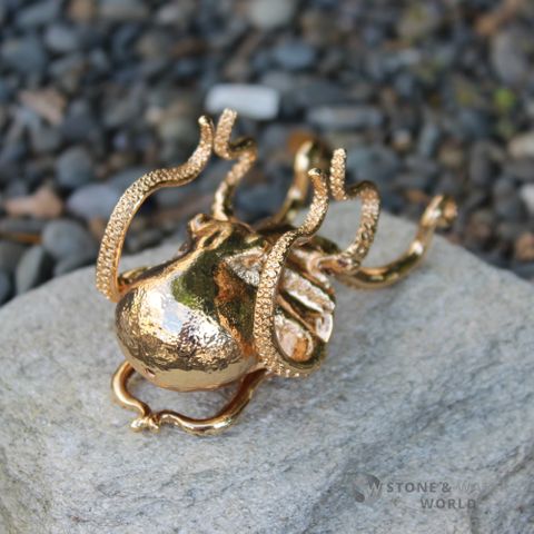 Large Brass Octopus