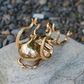 Large Brass Octopus