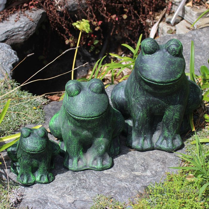 Sitting Frogs (Set of 3)
