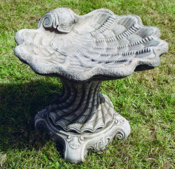 Shell Birdbath