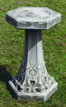 Art Nouveau Birdbath