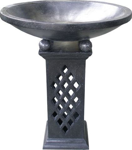 Terrazzo Bowl w/ Lantern Stand (Black)