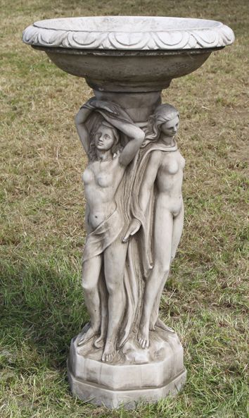 Three Graces Birdbath