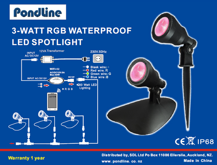 Single RGB LED Light (3 Watt)