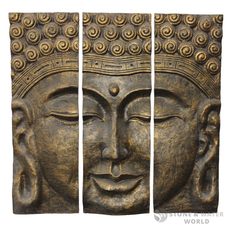 3 Piece Buddha Wall Art (Large)