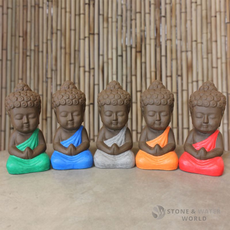 Small Colourful Buddha (Grey)