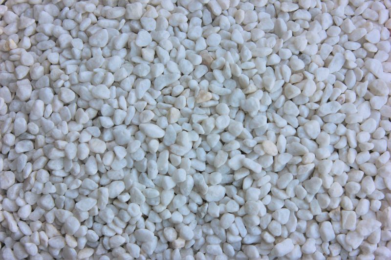 Snow White Pebbles  Garden Stone Quarry Landscape Rocks Supply