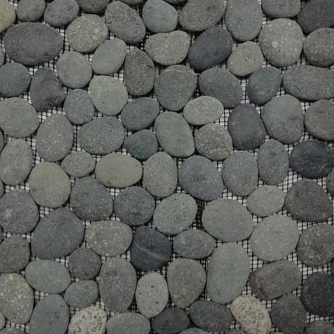 (Pebble) Black Sumatra | 300x300mm | Interlocking