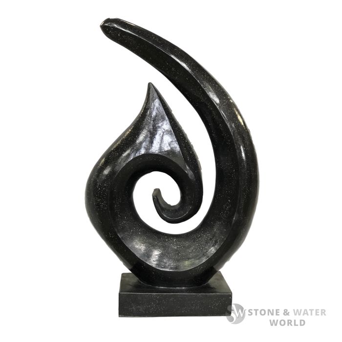 Terrazzo Koru | Large (Black)