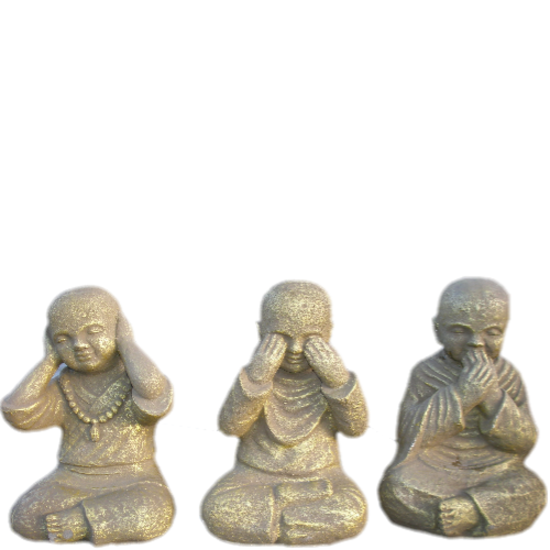 Three Wise Buddhas (Sitting)