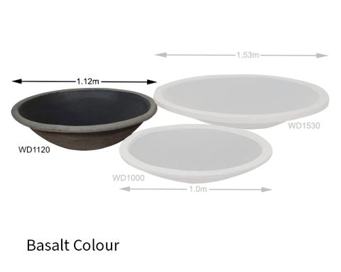 adwater® Water Dish | Medium (Basalt)