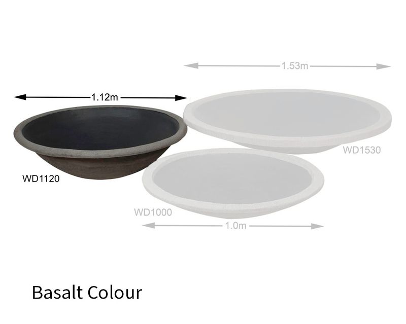 adwater® Water Dish | Medium (Basalt)