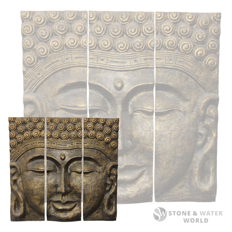 3 Piece Buddha Wall Art (Small)