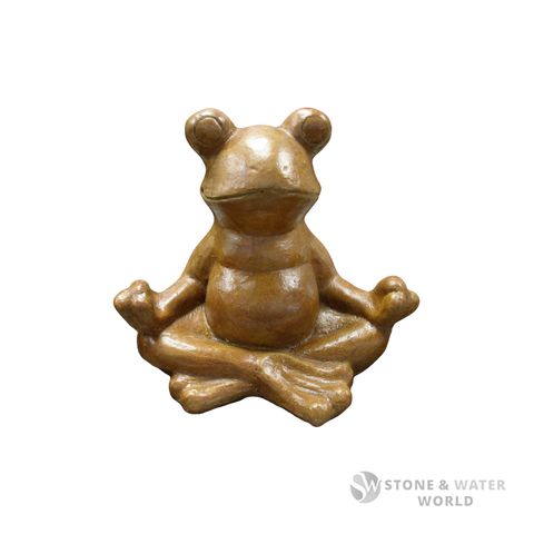 Gold Meditation Frog