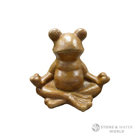 Small Yoga Frog  Stone and Water World