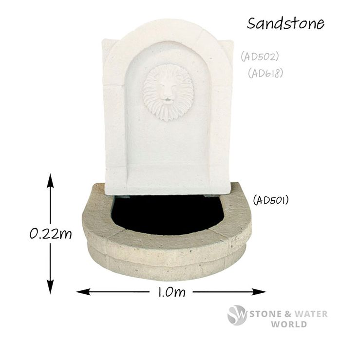 (adwater® Lion Fountain) Pond