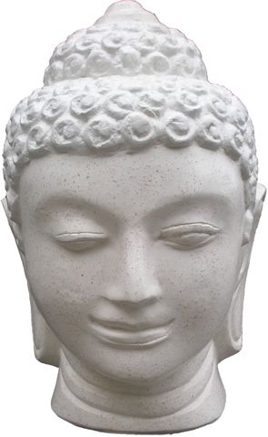 Terrazzo Buddha Head (White)