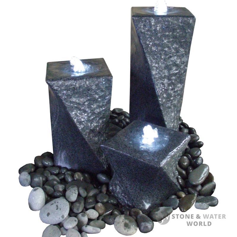 Large Twist Pillars (Set of 3)