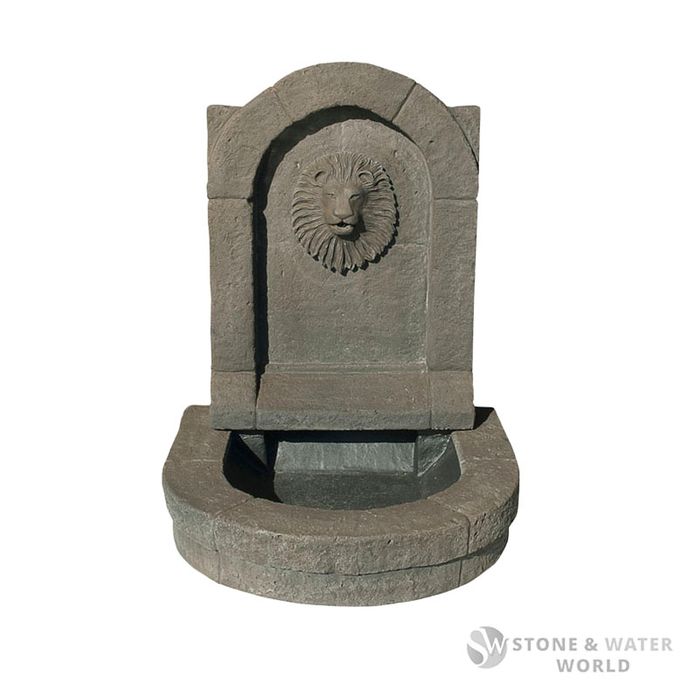 adwater® Lion Fountain Set (Basalt)