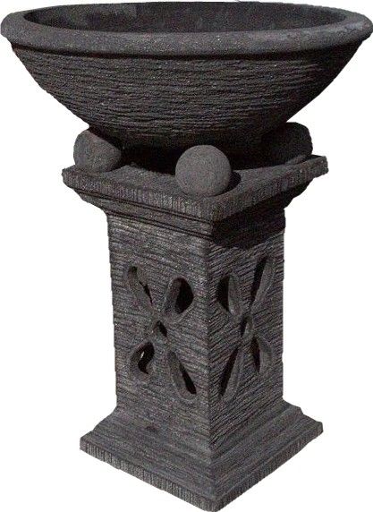 Bowl & Carved Plinth