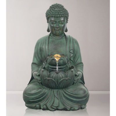 Buddha with Lotus Flower Fountain