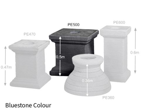 Square adwater® Pedestal | 500Hmm (Bluestone)