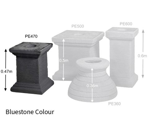 Square adwater® Pedestal | 470Hmm (Bluestone)