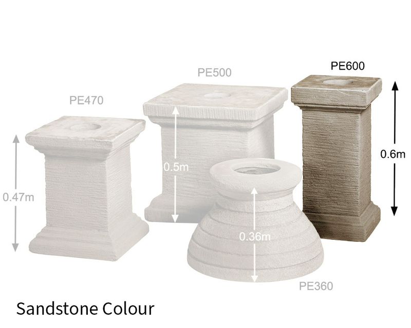 Square adwater® Pedestal | 600Hmm (Sandstone)