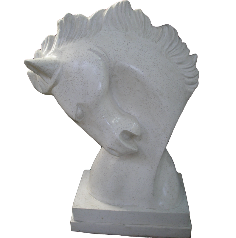 Terrazzo Horse Head (White)