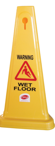 WET FLOOR SAFETY CONE 68CM