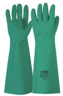 GLOVE NITRILE CHEM. RESIST. 45CM GREEN (PAIR)