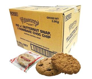 BISCUITS CHOC CHIP/ BUTTERNUT SNAP 2PK (150)