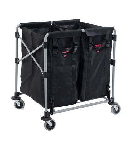 LAUNDRY LINEN CART COLLAPSIBLE 2x100L