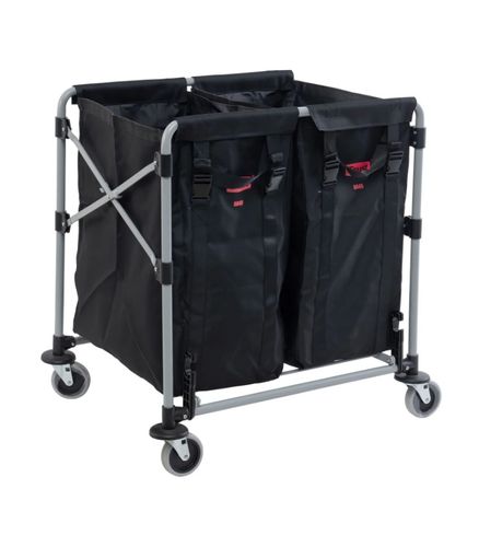 LAUNDRY LINEN CART COLLAPSIBLE 2x100L