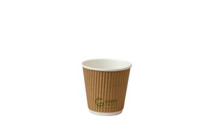 GREEN CHOICE RIPPLE WALL PLA CUP 8OZ (500)