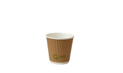 GREEN CHOICE RIPPLE WALL PLA CUP 8OZ (500)