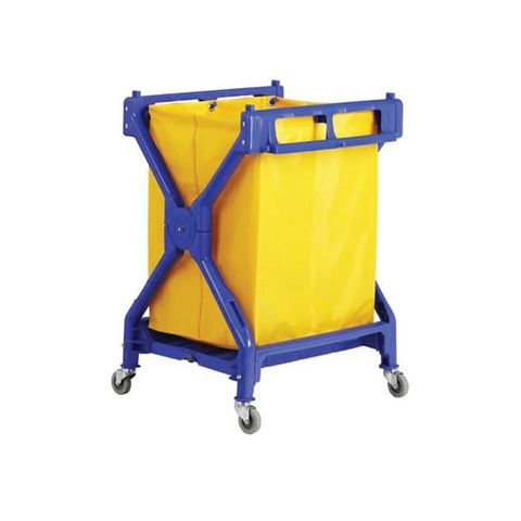 X CART LAUNDRY TROLLEY C/W BAG