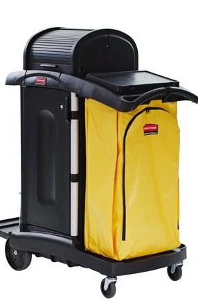 RM HIGH SECURITY CLEANERS TROLLEY C/W TOP DOME & LOCKABLE DOORS