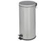 S/STEEL ROUND PEDAL BIN 20LT