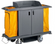 DELUXE HOUSEKEEPING TROLLEY WITH DOORS