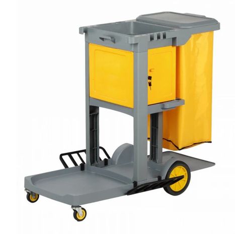 FILTA JANITOR TROLLEY CART c/w LOCK BOX